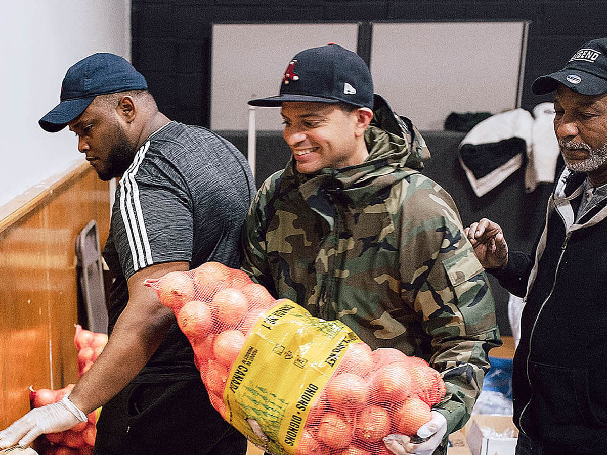 Volunteers at Food Pantry