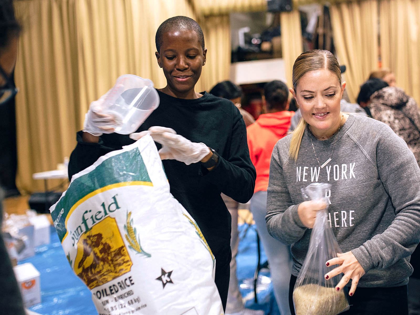 Volunteers at Food Pantry