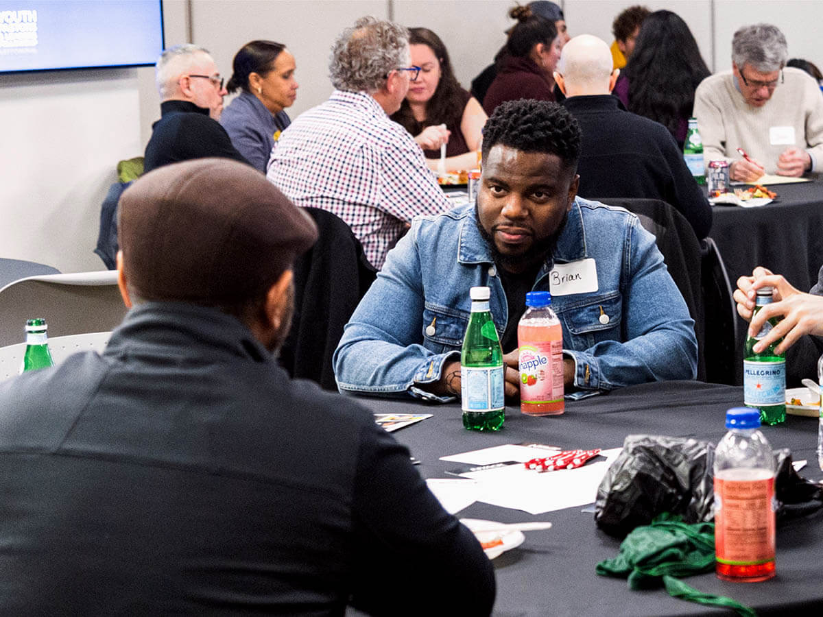Attendees Conversing